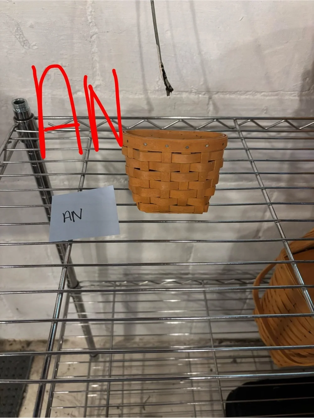 Longaberger Small Woven Basket in Tan